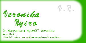 veronika nyiro business card